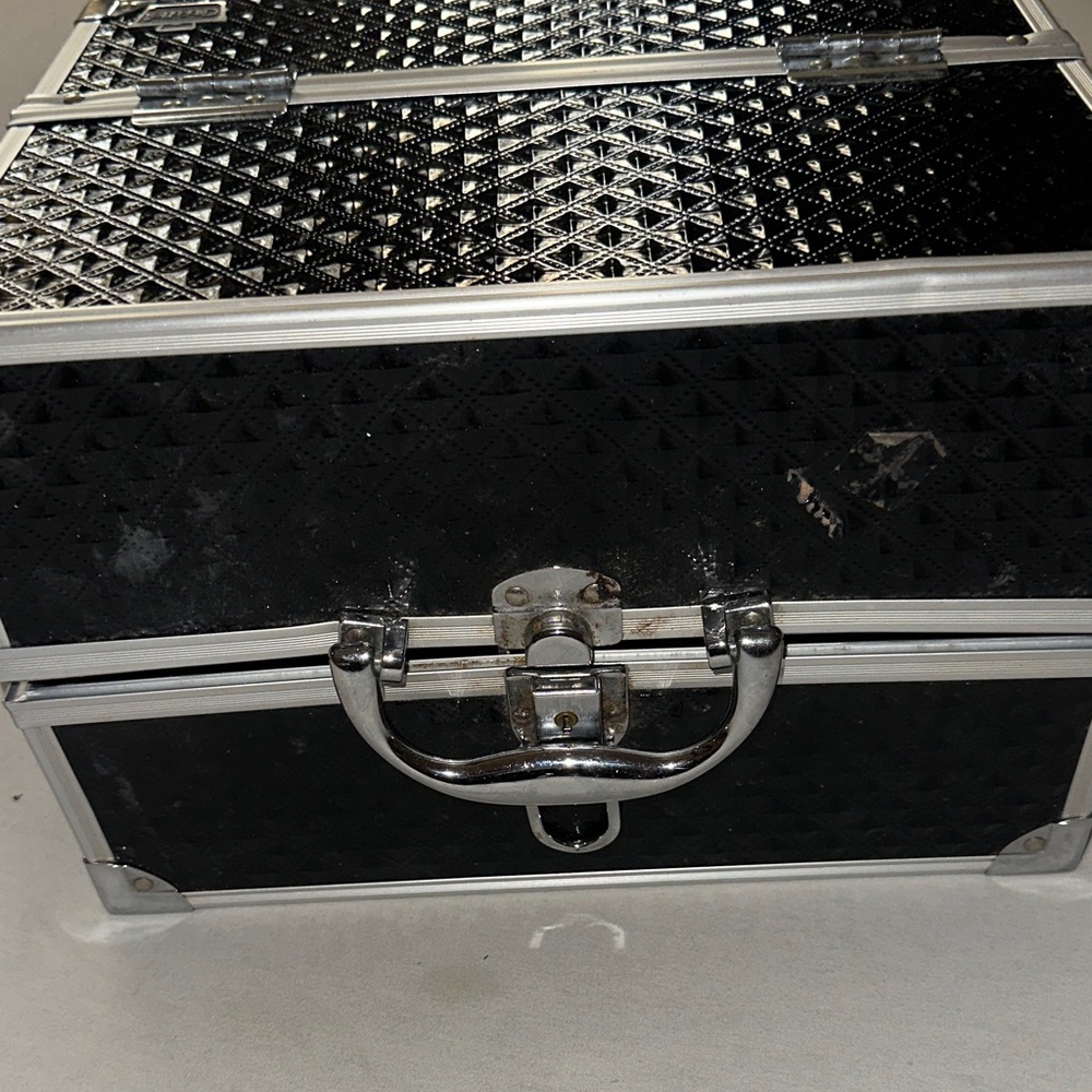 Caboodles Black and Silver Storage Box.